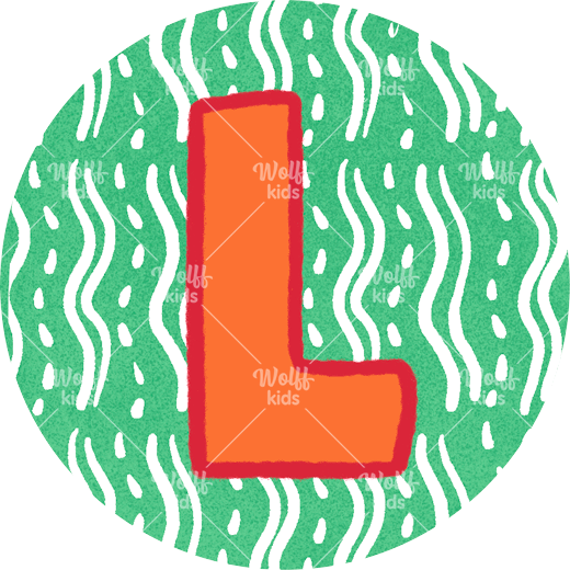 Einzelner Magnet: L grün, 4cm